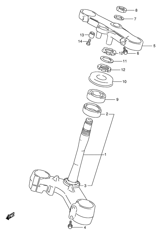 Steering stem              

                  Model v