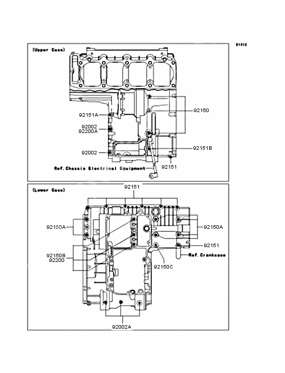 Crankcase bolt pattern