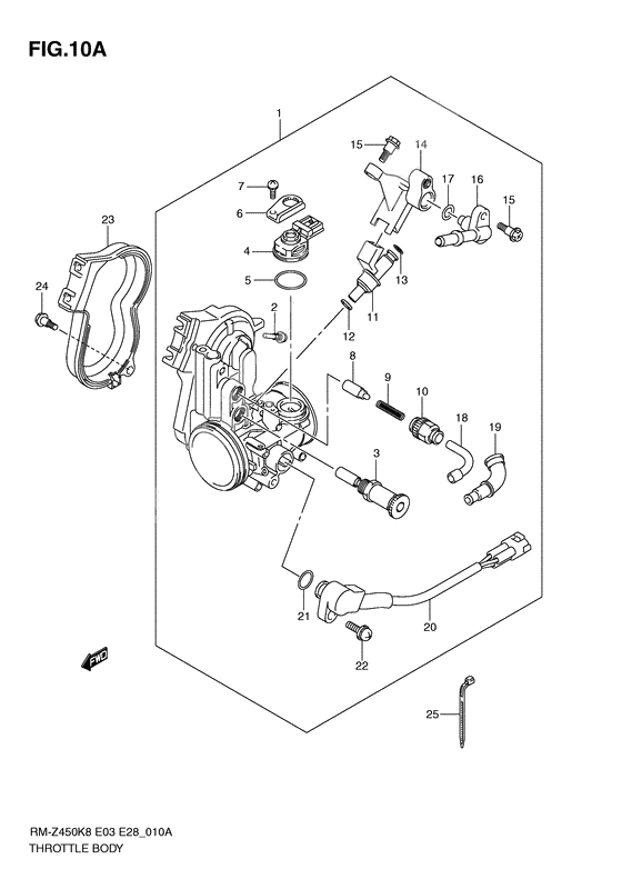 Throttle body              

                  Rm-z450l1