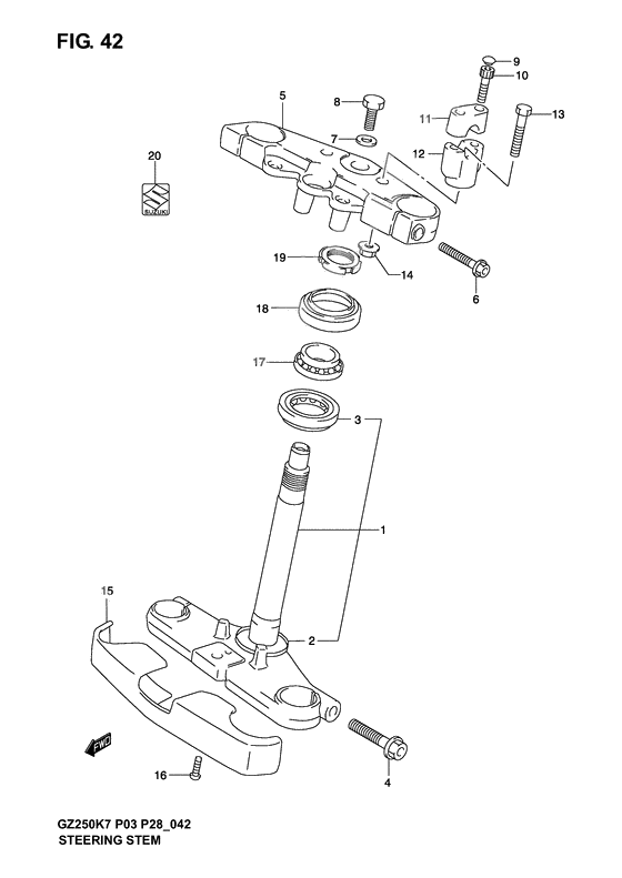 Steering stem