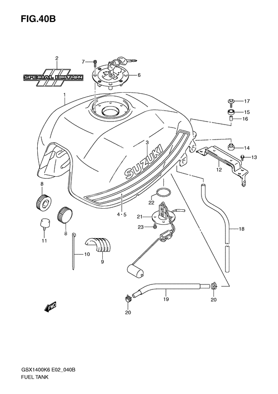 Tank fuel              

                  Gsx1400zk7