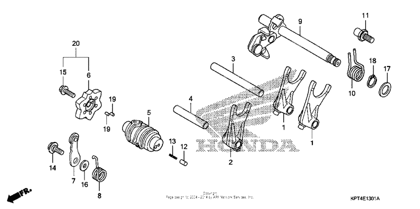 Gearshift drum (2)