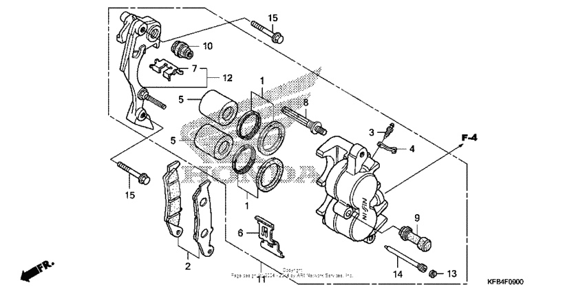 Front brake caliper