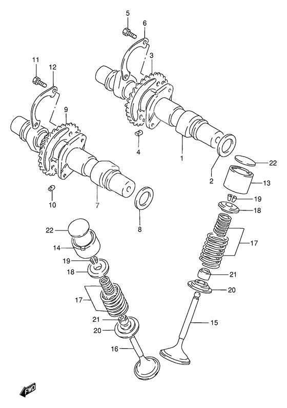 Cam shaft - valve