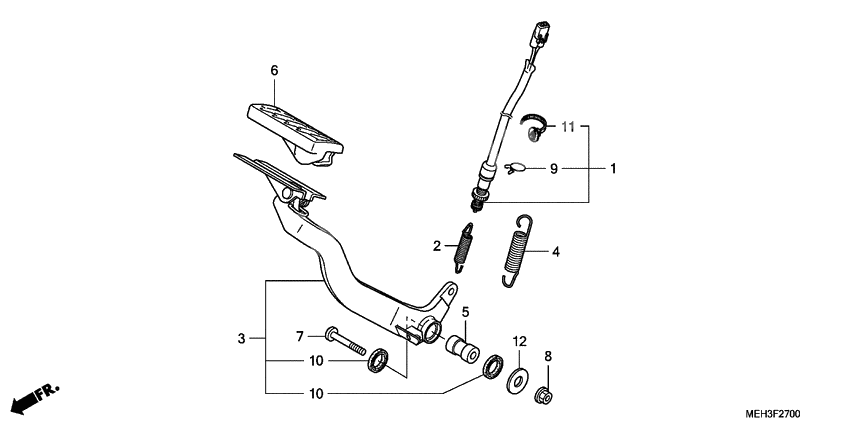 Brake pedal assy