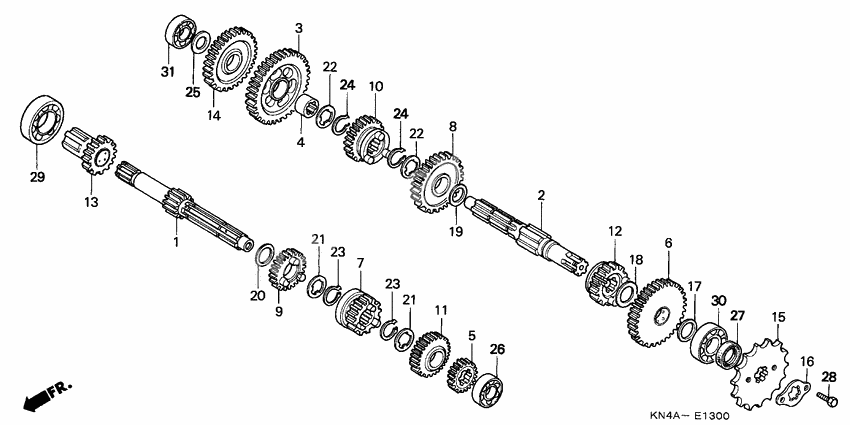 Transmission              

                  CRF100F