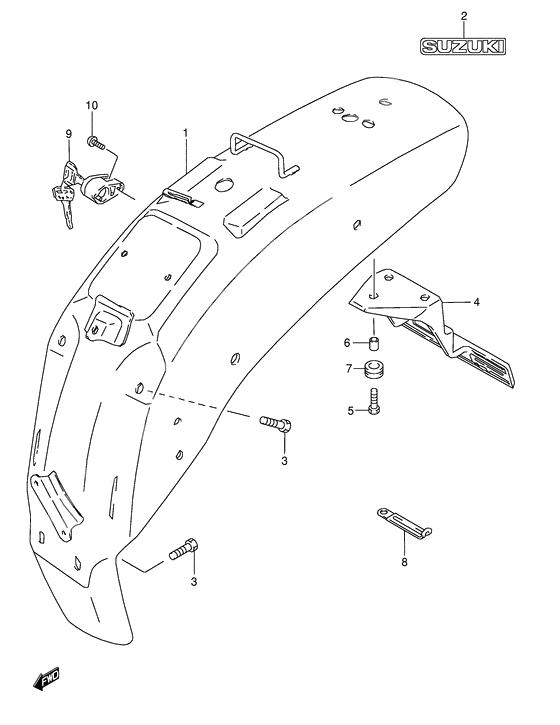 Rear fender