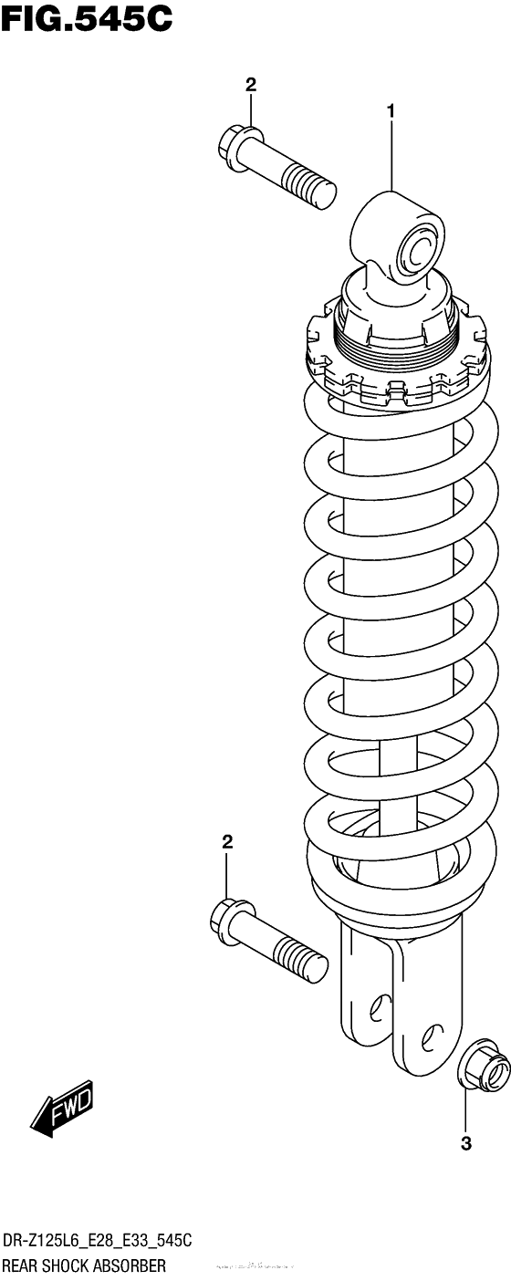 Rear Shock Absorber (Dr-Z125Ll6 E33)