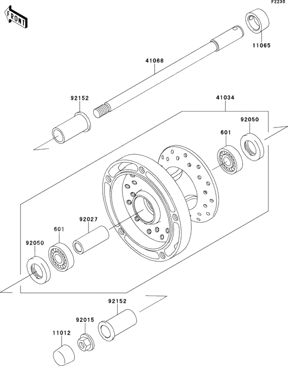 Front hub