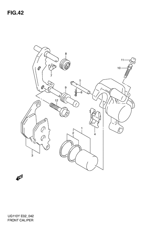 Front caliper