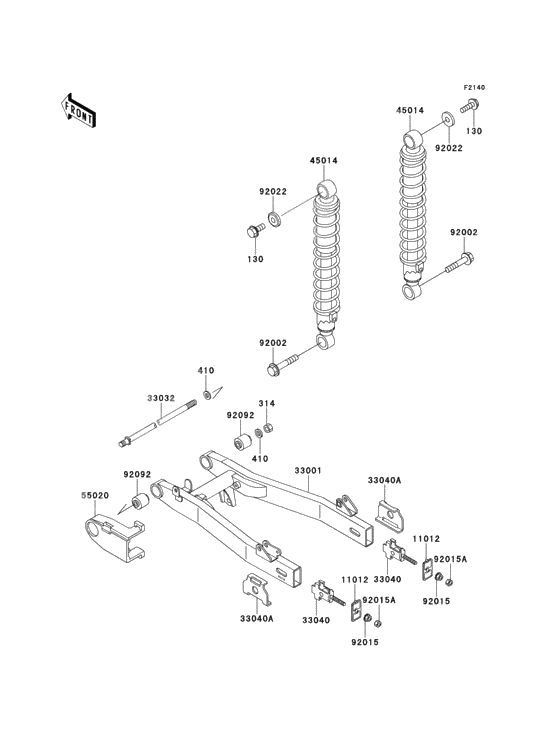 Swingarm/shock absorber