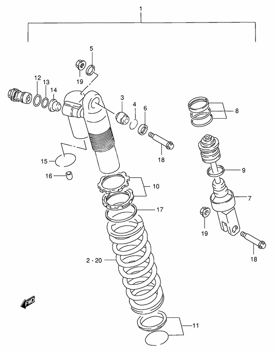 Shock absorber              

                  Model w