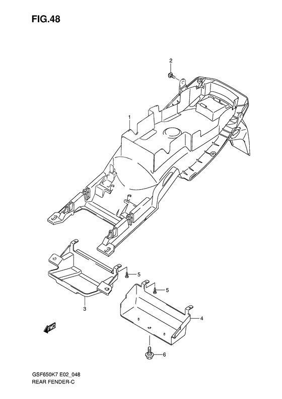 Rear fender