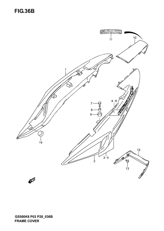 Frame cover              

                  Gs500fk4