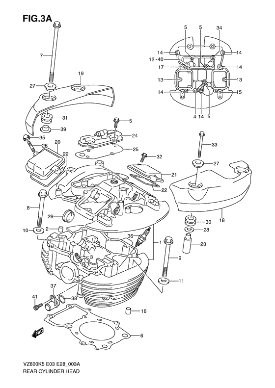 Rear cylinder head              

                  Model k9