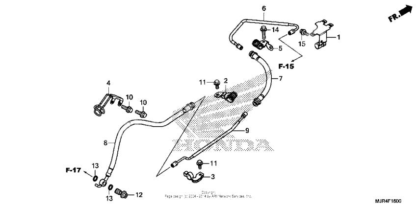 Rear brake hose (std)