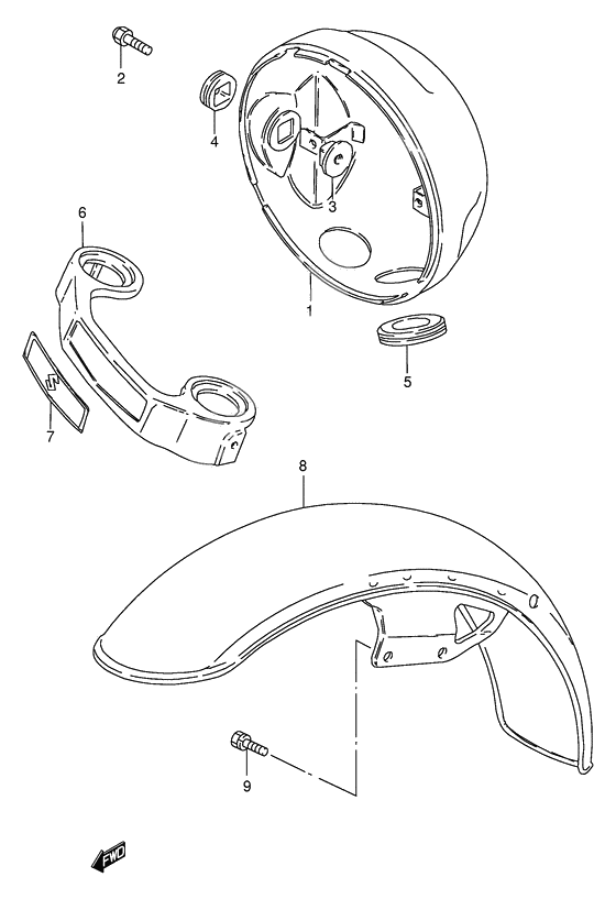 Front fender - housing