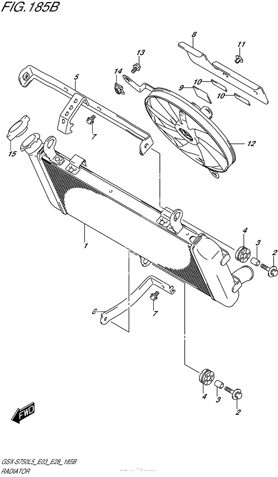 Радиатор (Gsx-S750Al5 E28)