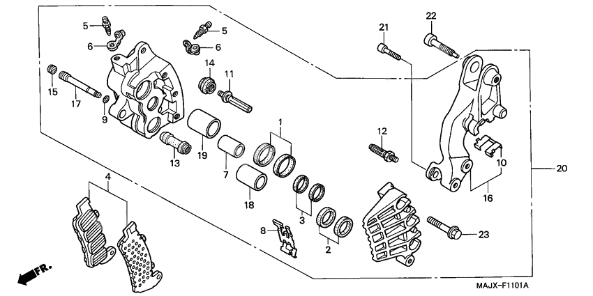 R. front brake caliper              

                  ST1100A
