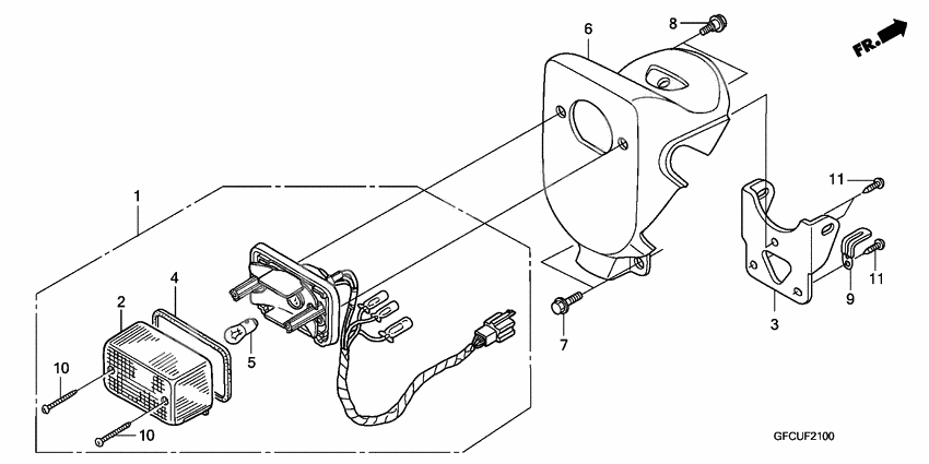 Taillight unit ass`y