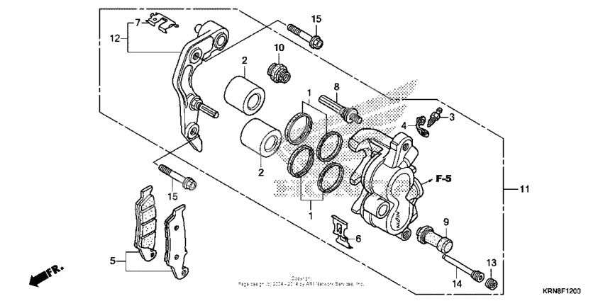 Front brake caliper