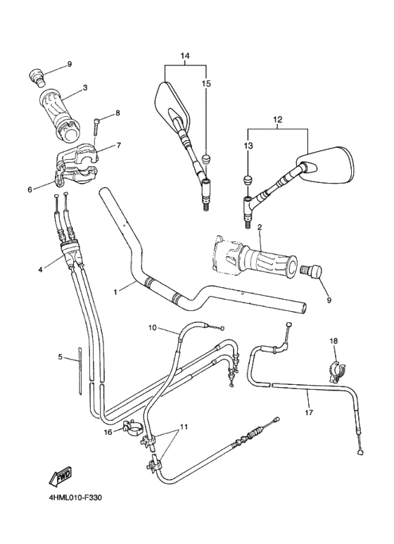 Steering Handle, Cable