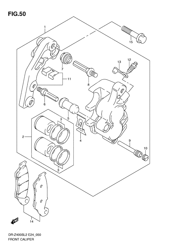 Front caliper