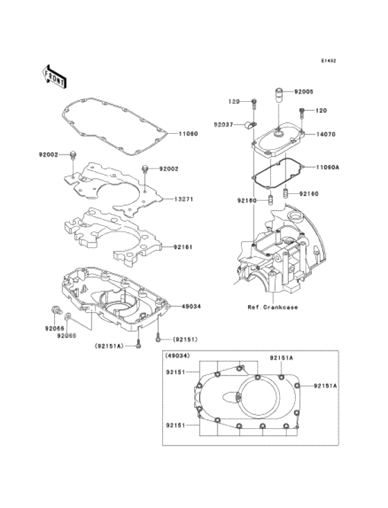 Breather cover/oil pan