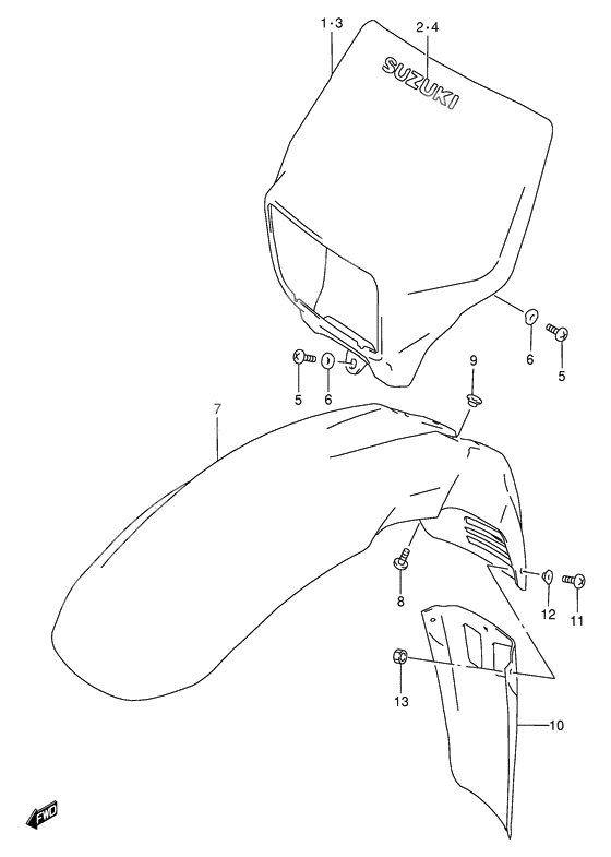 Headlamp housing