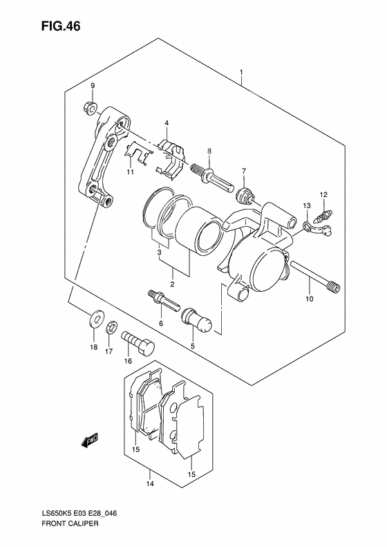 Front caliper