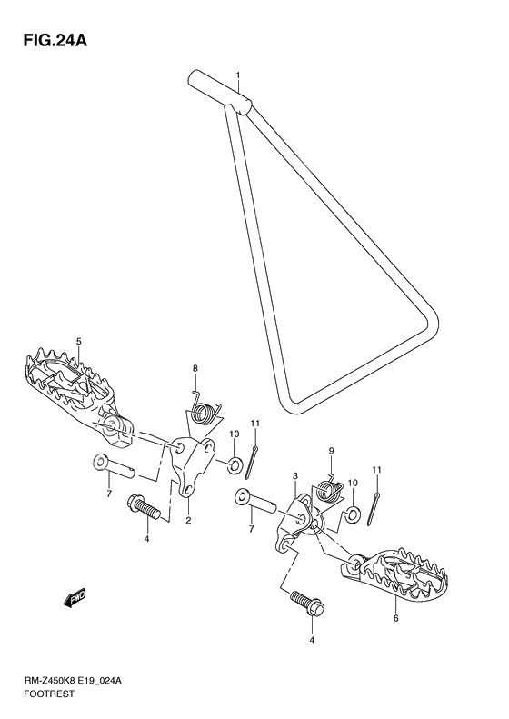 Footrest              

                  Rm-z450l1