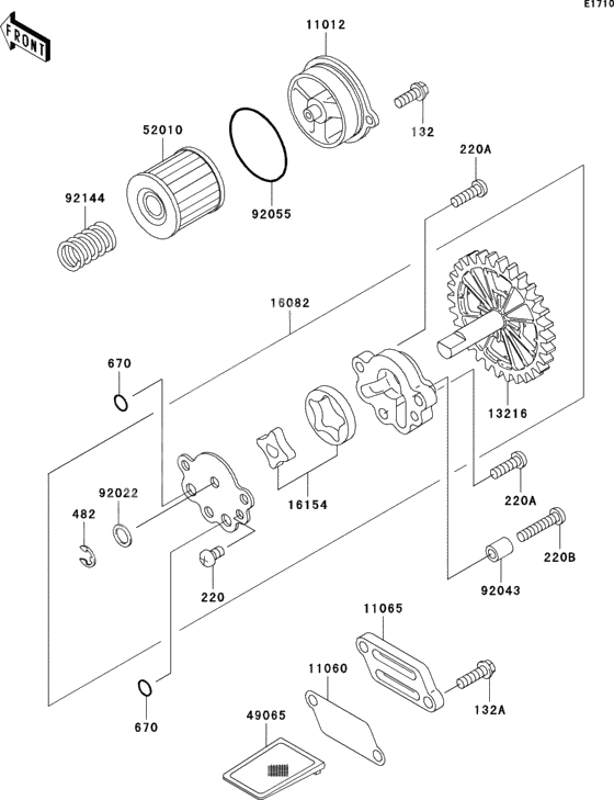 Oil pump/oil filter