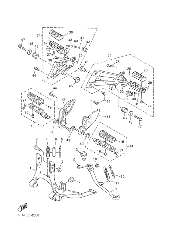 Staender & fussraste