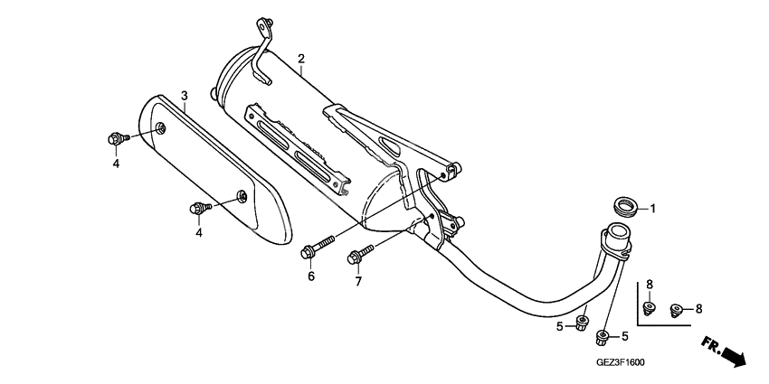 Exhaust muffler              

                  NPS503/8/9