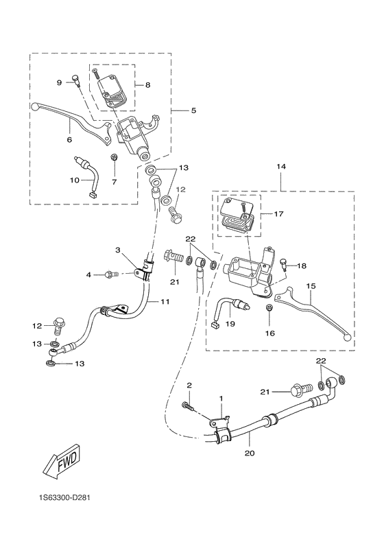 M. cylinder for disk brake