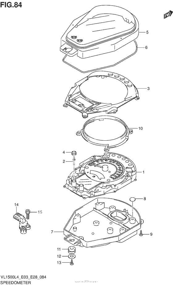 Speedometer (Vl1500L4 E03)