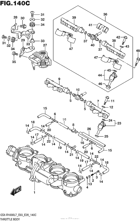 Throttle Body (Gsx-R1000L7 E33)