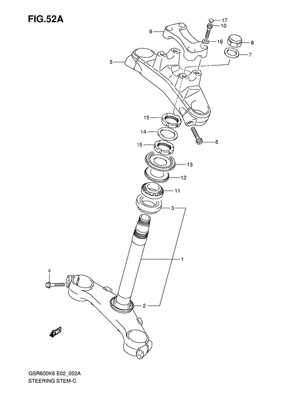 Steering stem              

                  See note