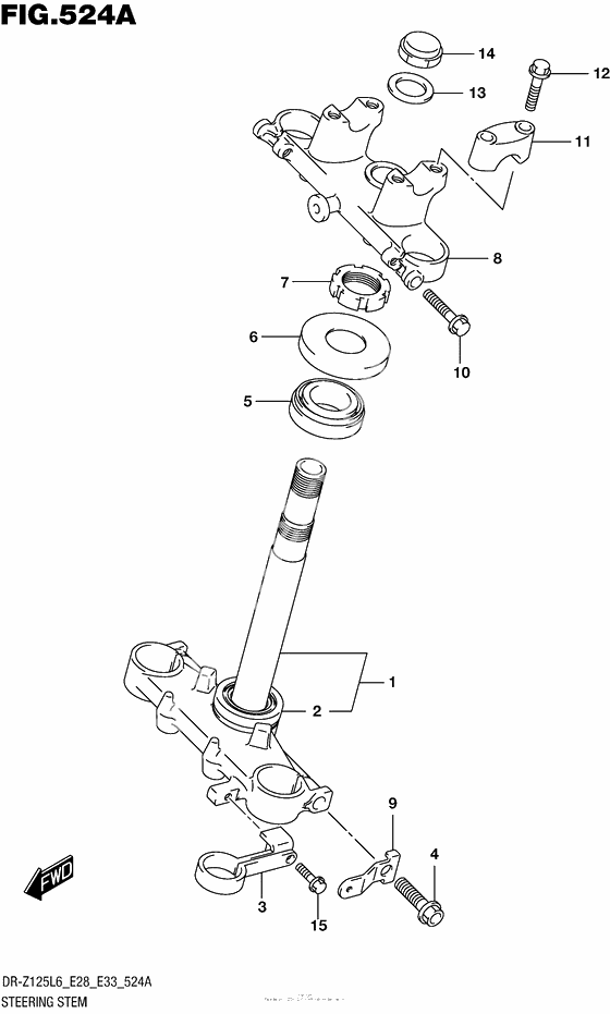 Steering Stem (Dr-Z125L6 E28)