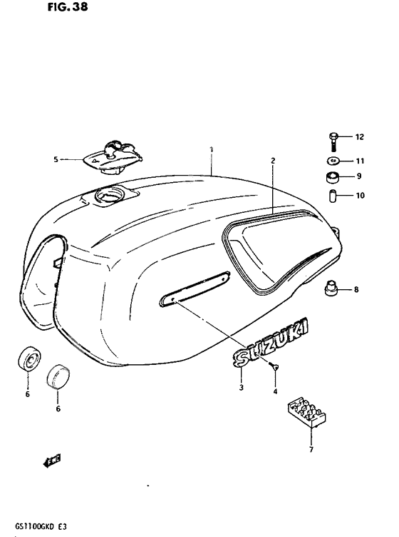 Tank fuel              

                  Gs1100gkz