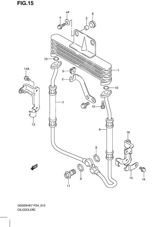 Oil cooler              

                  Gs500fh