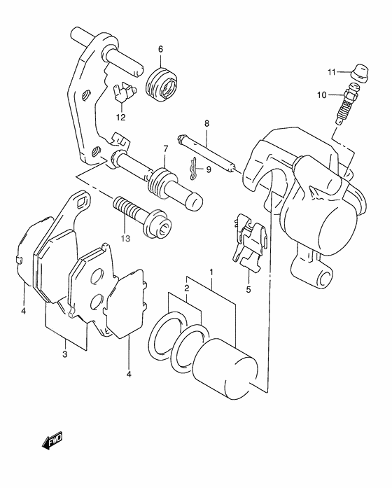 Front caliper