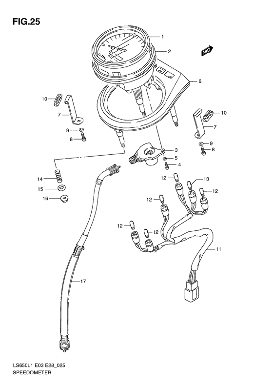 Speedometer              

                  Ls650l1 e28