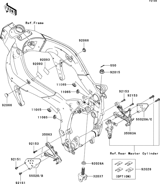 Frame fittings(front)