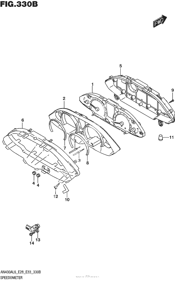 Speedometer (An400Zal6 E28)