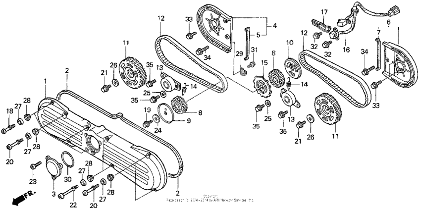 Front cover + timing belt