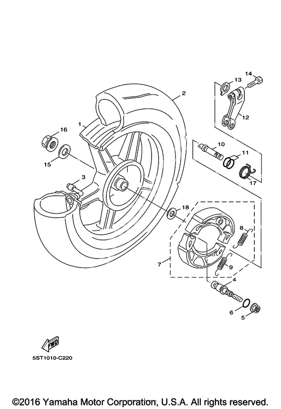 Заднее колесо