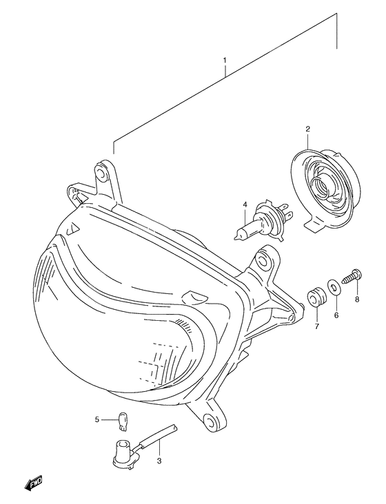 Headlamp              

                  Model v/w/x e2, e24