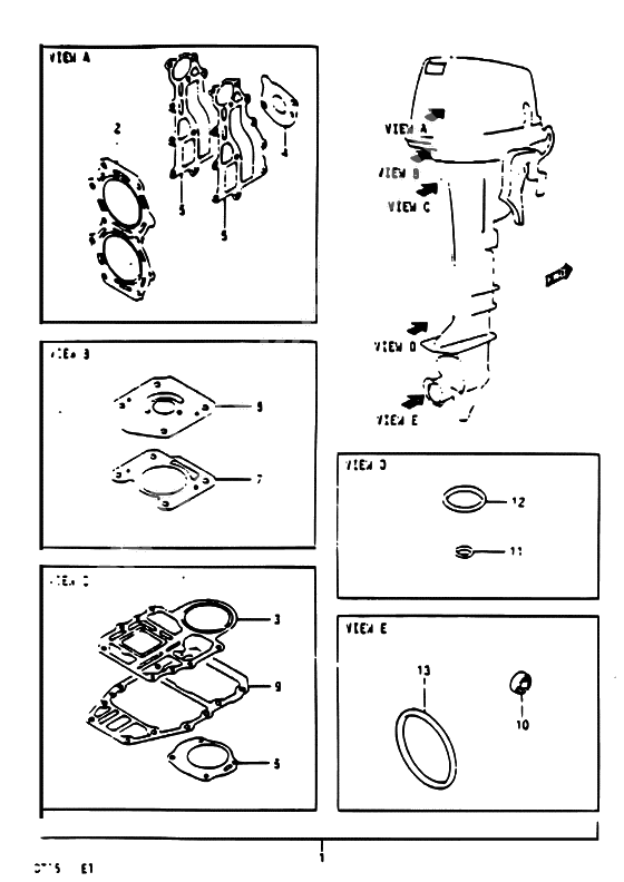 Opt : gasket set