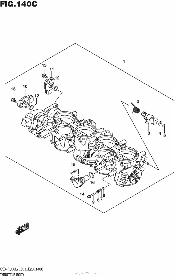 Throttle Body (Gsx-R600L7 E33)